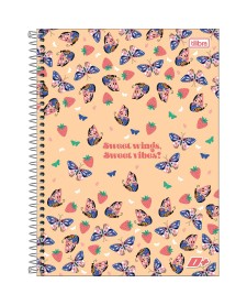imagem principal do produto Caderno Espiral Capa Dura Universitário 1 Matéria D+ Feminino 96 Folhas