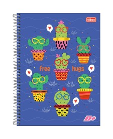 imagem principal do produto Caderno Espiral Capa Dura Universitário 1 Matéria D+ Feminino 96 Folhas