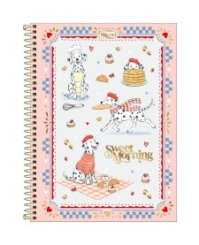 imagem principal do produto Caderno Espiral Capa Dura Universitário 1 Matéria Doggy 80 Folhas
