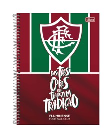 imagem principal do produto Caderno Espiral Capa Dura Universitário 1 Matéria Fluminense 80 Folhas