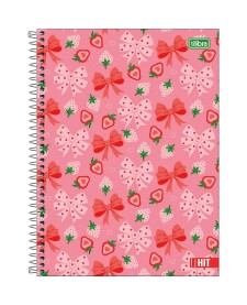 imagem principal do produto Caderno Espiral Capa Dura Universitário 1 Matéria Hit Feminino 80 Folhas 