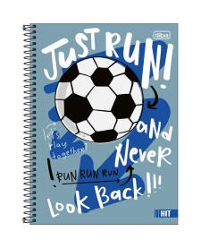 imagem principal do produto Caderno Espiral Capa Dura Universitário 1 Matéria Hit Masculino 80 Folhas