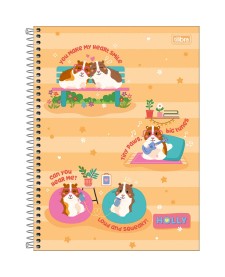 imagem principal do produto Caderno Espiral Capa Dura Universitário 1 Matéria Holly 80 Folhas