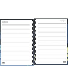imagem de detalhe produto Caderno Espiral Capa Dura Universitário 1 Matéria Hype 80 Folhas