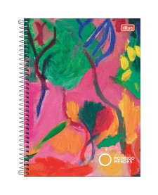 imagem principal do produto Caderno Espiral Capa Dura Universitário 1 Matéria Instituto Rodrigo Mendes 80 Folhas