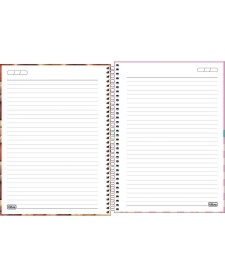 imagem de detalhe produto Caderno Espiral Capa Dura Universitário 1 Matéria Like+ Feminino 96 Folhas
