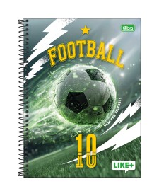 imagem principal do produto Caderno Espiral Capa Dura Universitário 1 Matéria Like+ Masculino 96 Folhas