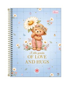imagem principal do produto Caderno Espiral Capa Dura Universitário 1 Matéria Love Bears 80 Folhas