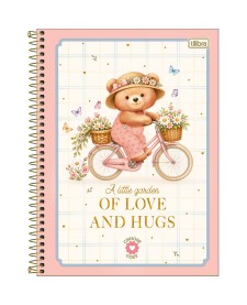 imagem principal do produto Caderno Espiral Capa Dura Universitário 1 Matéria Love Bears 80 Folhas