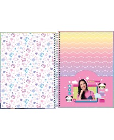 imagem de detalhe produto Caderno Espiral Capa Dura Universitário 1 Matéria Luluca 80 Folhas