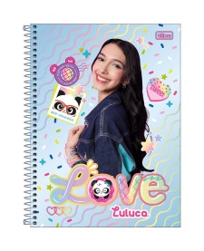imagem principal do produto Caderno Espiral Capa Dura Universitário 1 Matéria Luluca 80 Folhas