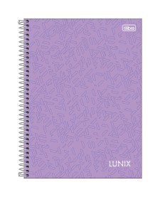 imagem principal do produto Caderno Espiral Capa Dura Universitário 1 Matéria Lunix 80 Folhas