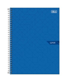 imagem principal do produto Caderno Espiral Capa Dura Universitário 1 Matéria Lunix 80 Folhas