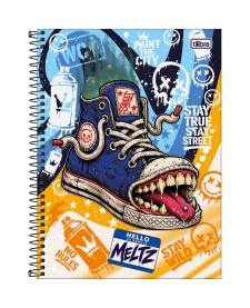 imagem principal do produto Caderno Espiral Capa Dura Universitário 1 Matéria Meltz 80 Folhas