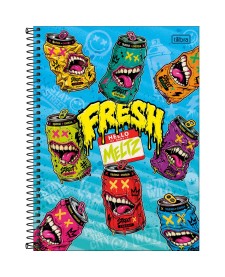 imagem principal do produto Caderno Espiral Capa Dura Universitário 1 Matéria Meltz 80 Folhas