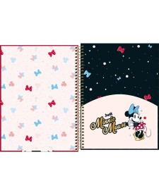 imagem de detalhe produto Caderno Espiral Capa Dura Universitário 1 Matéria Minnie Core 80 Folhas