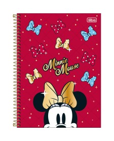 imagem principal do produto Caderno Espiral Capa Dura Universitário 1 Matéria Minnie Core 80 Folhas