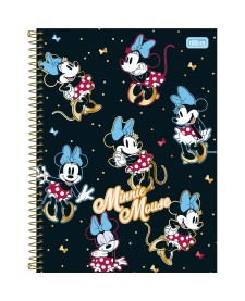 imagem principal do produto Caderno Espiral Capa Dura Universitário 1 Matéria Minnie Core 80 Folhas