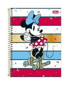 imagem principal do produto Caderno Espiral Capa Dura Universitário 1 Matéria Minnie Core 80 Folhas