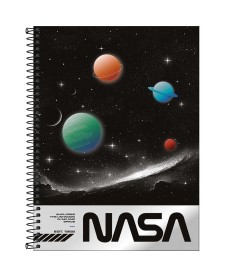 imagem principal do produto Caderno Espiral Capa Dura Universitário 1 Matéria Nasa 80 Folhas