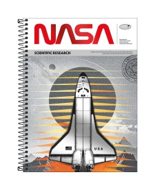 imagem principal do produto Caderno Espiral Capa Dura Universitário 1 Matéria Nasa 80 Folhas
