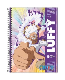 imagem principal do produto Caderno Espiral Capa Dura Universitário 1 Matéria One Piece 80 Folhas