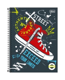 imagem principal do produto Caderno Espiral Capa Dura Universitário 1 Matéria Pepper Masculino 80 Folhas