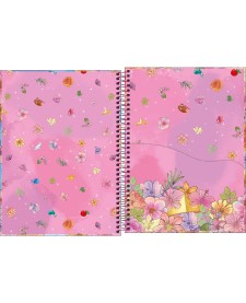 imagem de detalhe produto Caderno Espiral Capa Dura Universitário 1 Matéria Princesas 80 Folhas