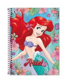 imagem principal do produto Caderno Espiral Capa Dura Universitário 1 Matéria Princesas 80 Folhas