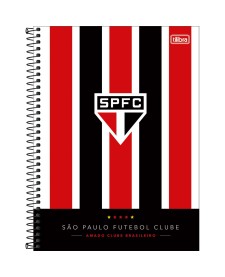 imagem principal do produto Caderno Espiral Capa Dura Universitário 1 Matéria São Paulo 80 Folhas