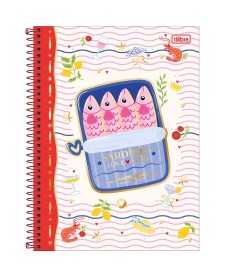 imagem principal do produto Caderno Espiral Capa Dura Universitário 1 Matéria Seamalfi 80 Folhas