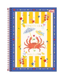 imagem principal do produto Caderno Espiral Capa Dura Universitário 1 Matéria Seamalfi 80 Folhas