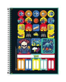 imagem de detalhe produto Caderno Espiral Capa Dura Universitário 1 Matéria Show Masculino 80 Folhas
