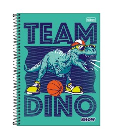 imagem principal do produto Caderno Espiral Capa Dura Universitário 1 Matéria Show Masculino 80 Folhas