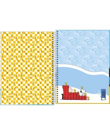 imagem de detalhe produto Caderno Espiral Capa Dura Universitário 1 Matéria Snoopy 80 Folhas