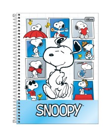 imagem principal do produto Caderno Espiral Capa Dura Universitário 1 Matéria Snoopy 80 Folhas