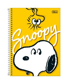 imagem principal do produto Caderno Espiral Capa Dura Universitário 1 Matéria Snoopy 80 Folhas