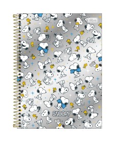 imagem principal do produto Caderno Espiral Capa Dura Universitário 1 Matéria Snoopy Core 80 Folhas