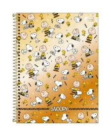 imagem principal do produto Caderno Espiral Capa Dura Universitário 1 Matéria Snoopy Core 80 Folhas