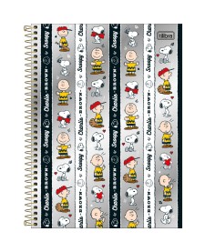 imagem principal do produto Caderno Espiral Capa Dura Universitário 1 Matéria Snoopy Core 80 Folhas