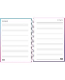 imagem de detalhe produto Caderno Espiral Capa Dura Universitário 1 Matéria Spice Kids Feminino 80 Folhas 