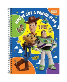 imagem principal do produto Caderno Espiral Capa Dura Universitário 1 Matéria Toy Story 80 Folhas