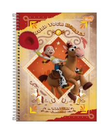 imagem principal do produto Caderno Espiral Capa Dura Universitário 1 Matéria Toy Story 80 Folhas