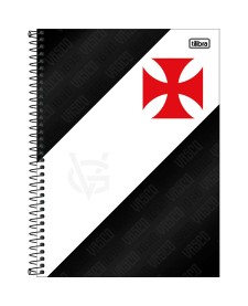 imagem principal do produto Caderno Espiral Capa Dura Universitário 1 Matéria Vasco 80 Folhas