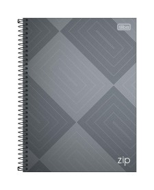 imagem principal do produto Caderno Espiral Capa Dura Universitário 1 Matéria Zip 96 Folhas