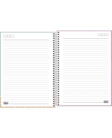imagem de detalhe produto Caderno Espiral Capa Dura Universitário 1 Matéria Zoom+ Feminino 96 Folhas