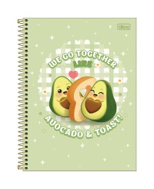 imagem principal do produto Caderno Espiral Capa Dura Universitário 10 Matérias Abacute 160 Folhas