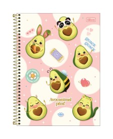 imagem principal do produto Caderno Espiral Capa Dura Universitário 10 Matérias Abacute 160 Folhas