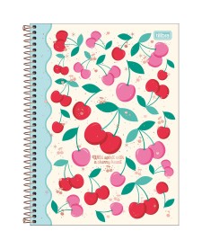 imagem principal do produto Caderno Espiral Capa Dura Universitário 10 Matérias Amarena 160 Folhas