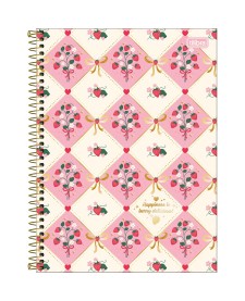 imagem principal do produto Caderno Espiral Capa Dura Universitário 10 Matérias Be Berry! 160 Folhas